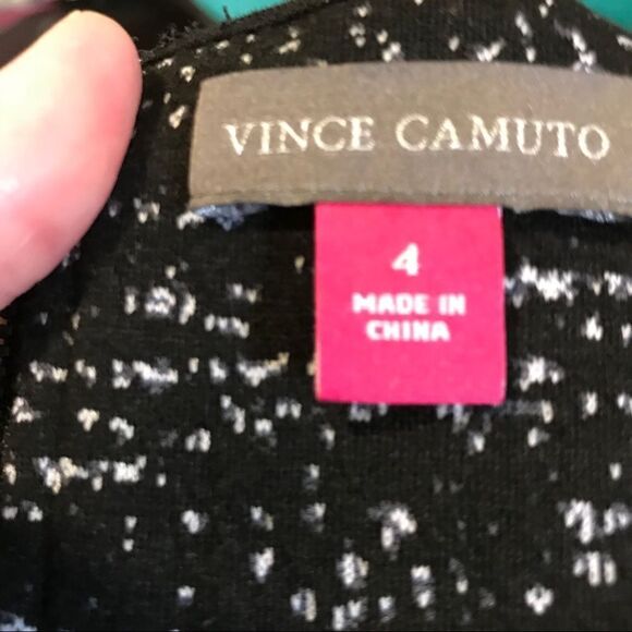 Vince Camuto Lace Marbleized Sleeveless Dress Black Size 4 - Picture 11 of 12